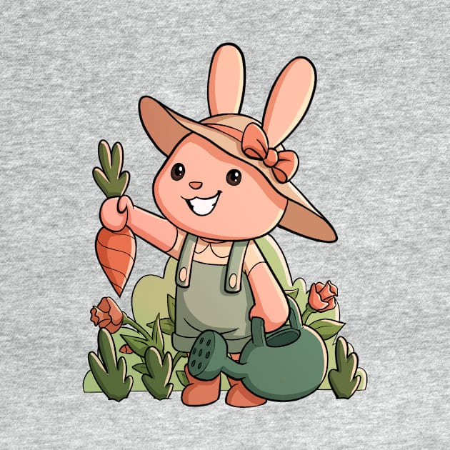 Cute Garden Bunny by PaperRain